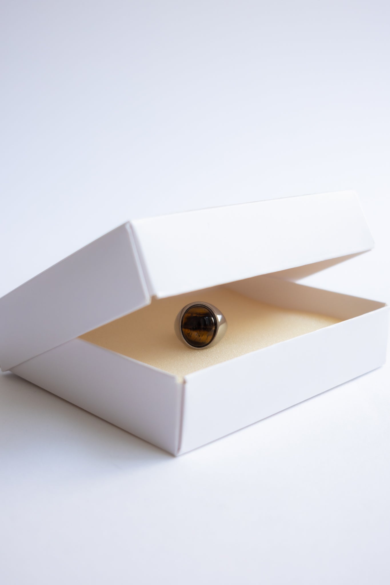 Anillo Piedra Café