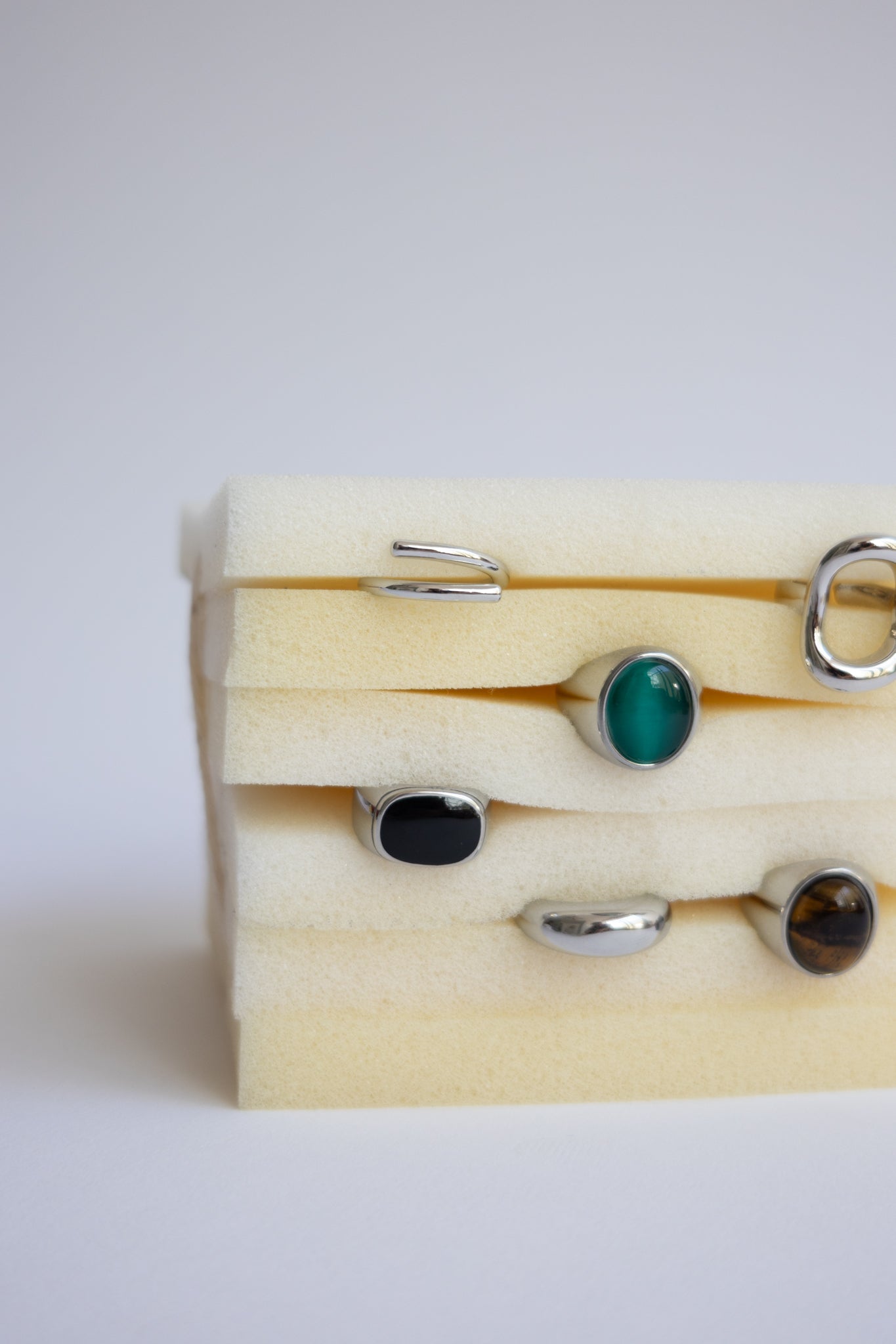 Anillo Piedra Café