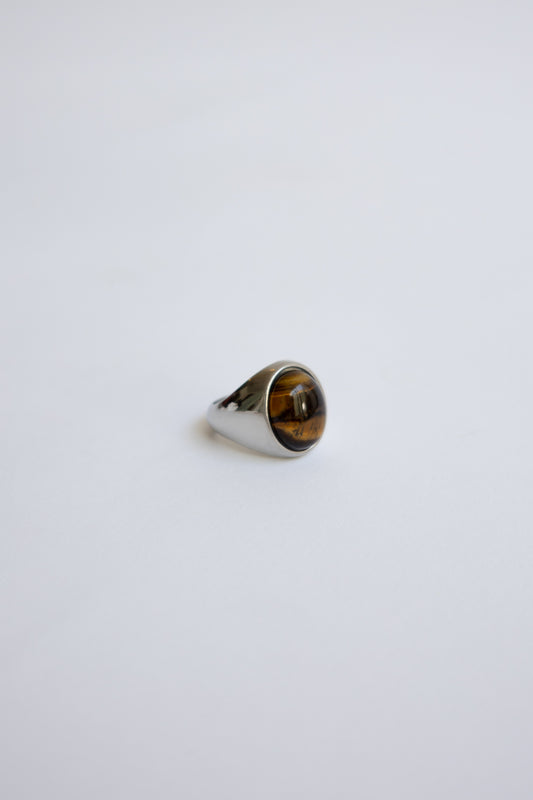 Anillo Piedra Café